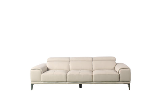 Violet 3 Seater Leather Lounge