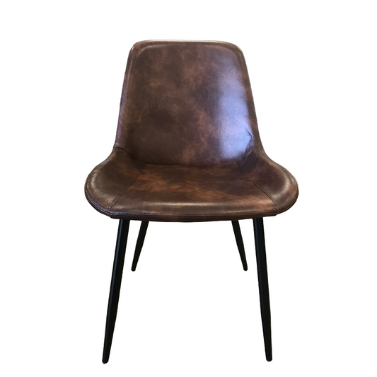 Bevan Brown PU Dining Chair