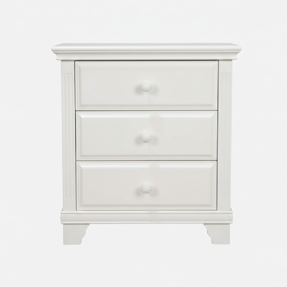 Toulouse White Bed Side