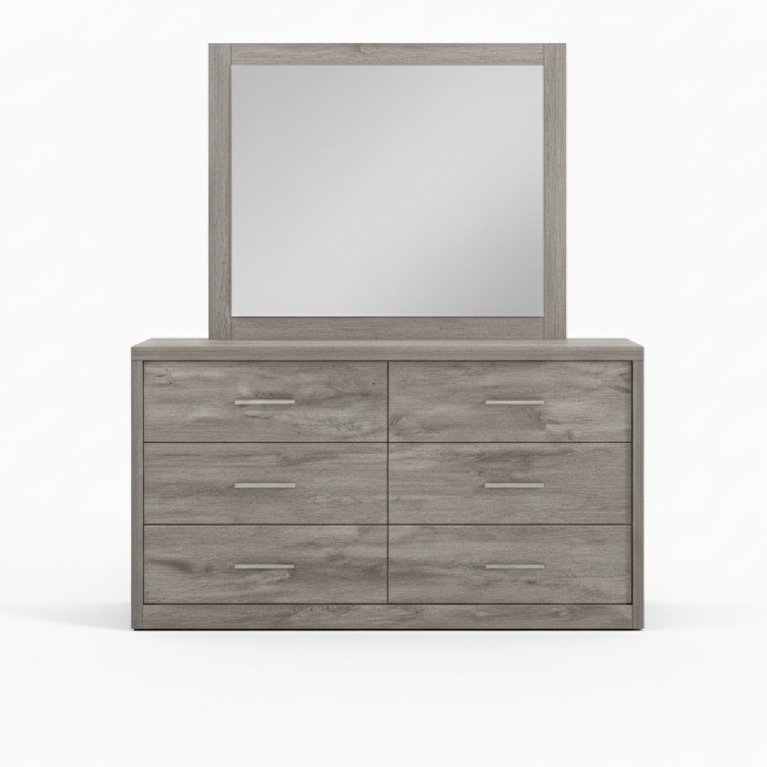 Victoria Washed Oak Dresser and Mirror