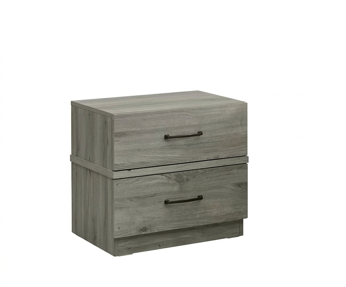 Dover Washed Gray Bed Side