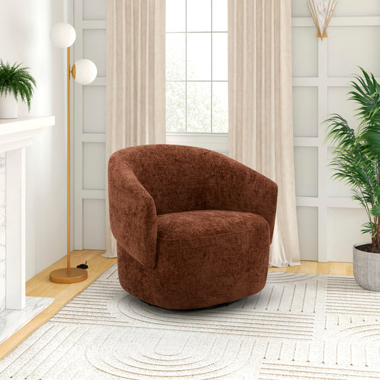 Kyser Fennelseed Swivel Occasional Fabric Chair