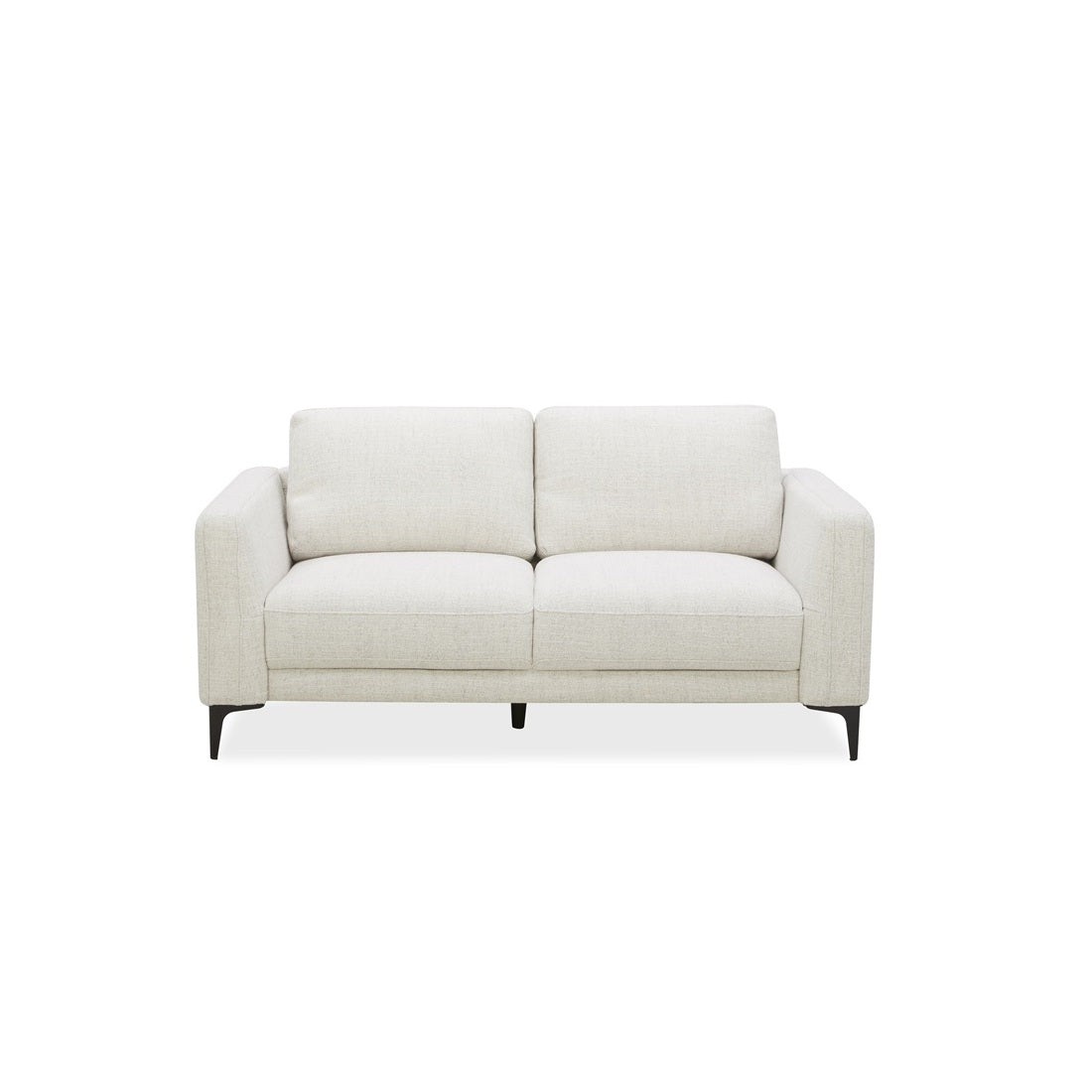 Turin 2 Seater Fabric Sofa in Light Grey Color