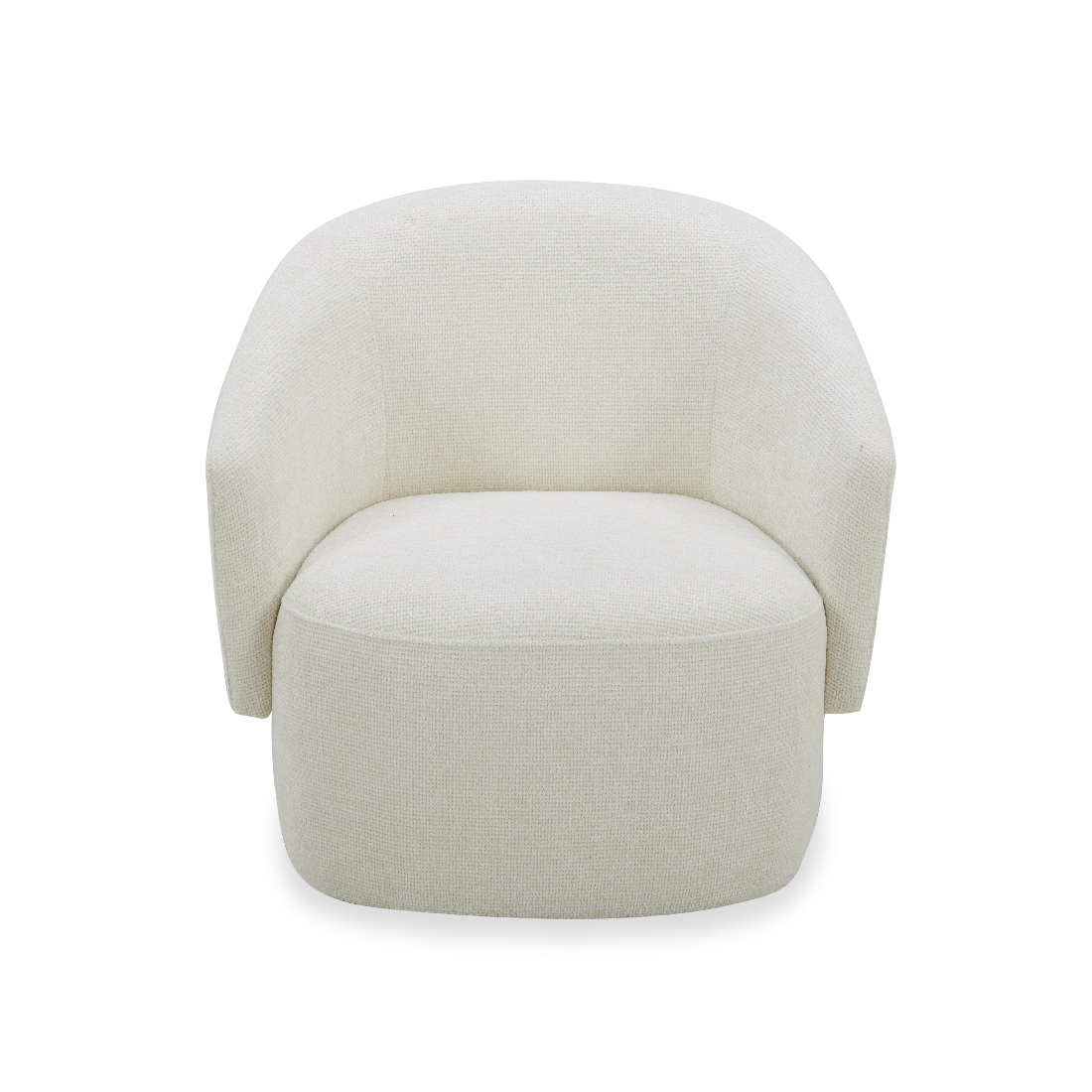 Kyser Cream Swivel Occasional Fabric Chair