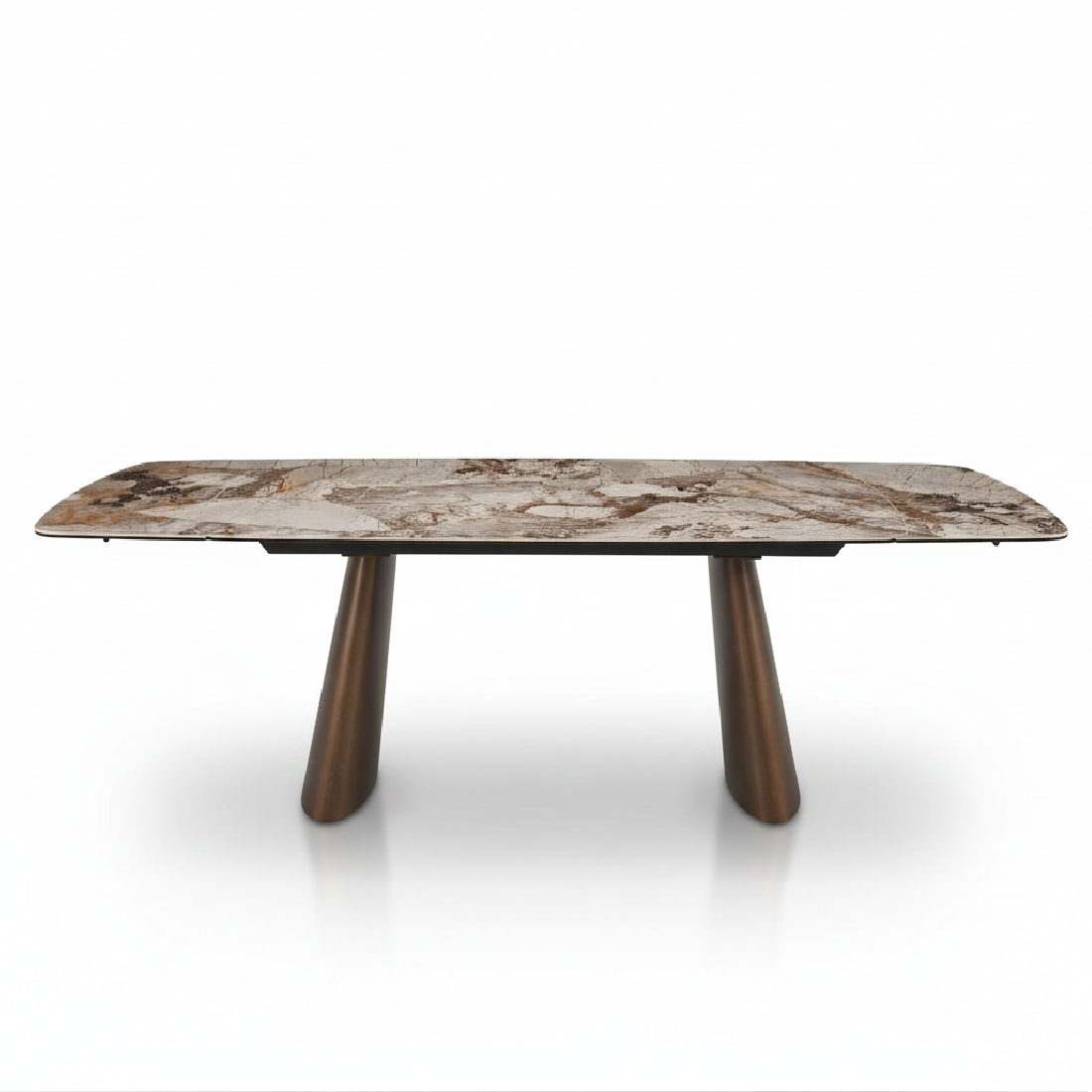 Lokki Bronze and Ceramic Extension Dining Table 1.8m-2.6m
