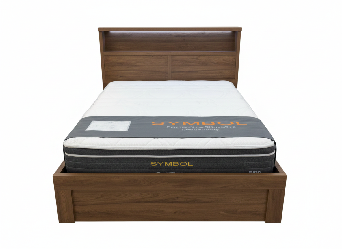 Luxembourg Teak Storage Lift Bed
