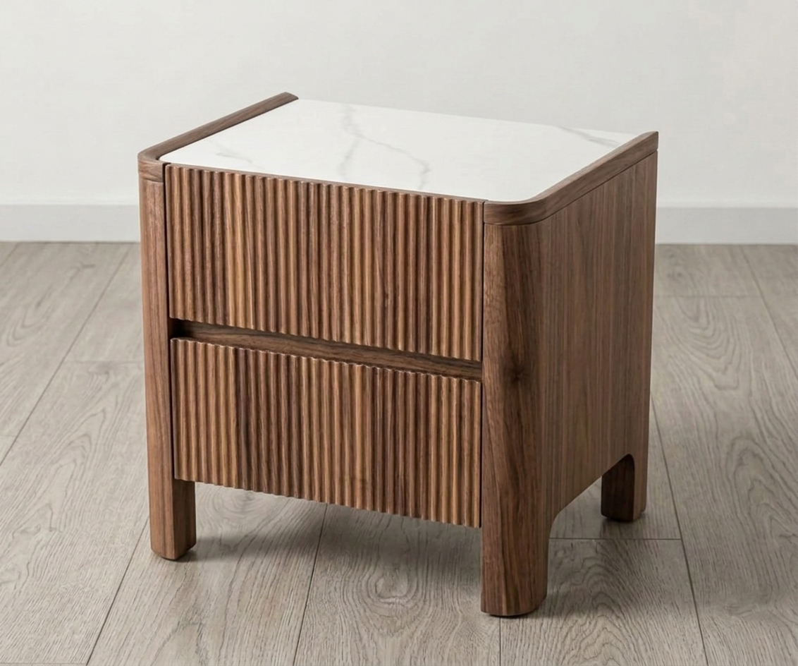 Monica Walnut Bedside