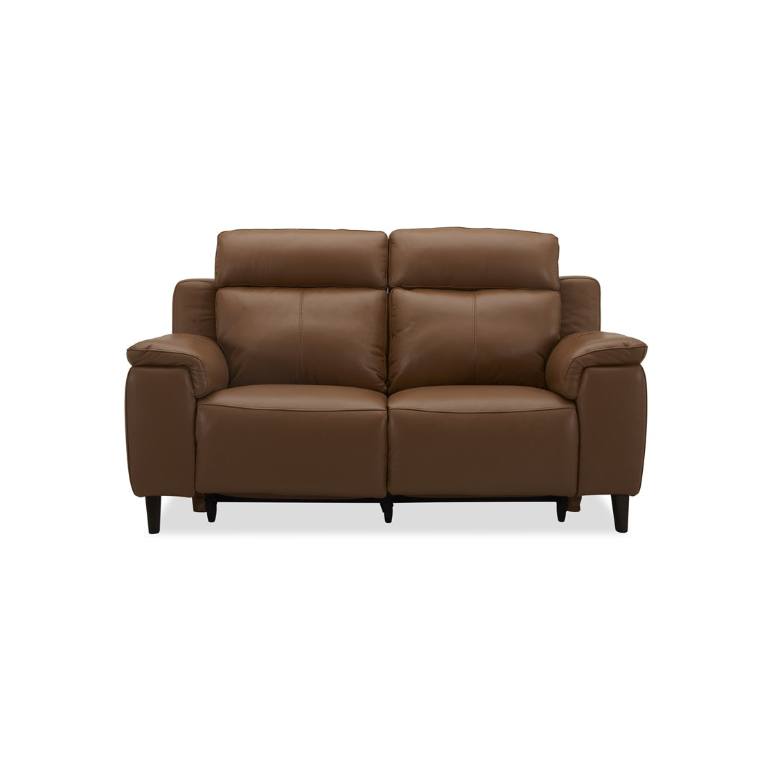 Opal 2 Seater Tan Leather Recliner