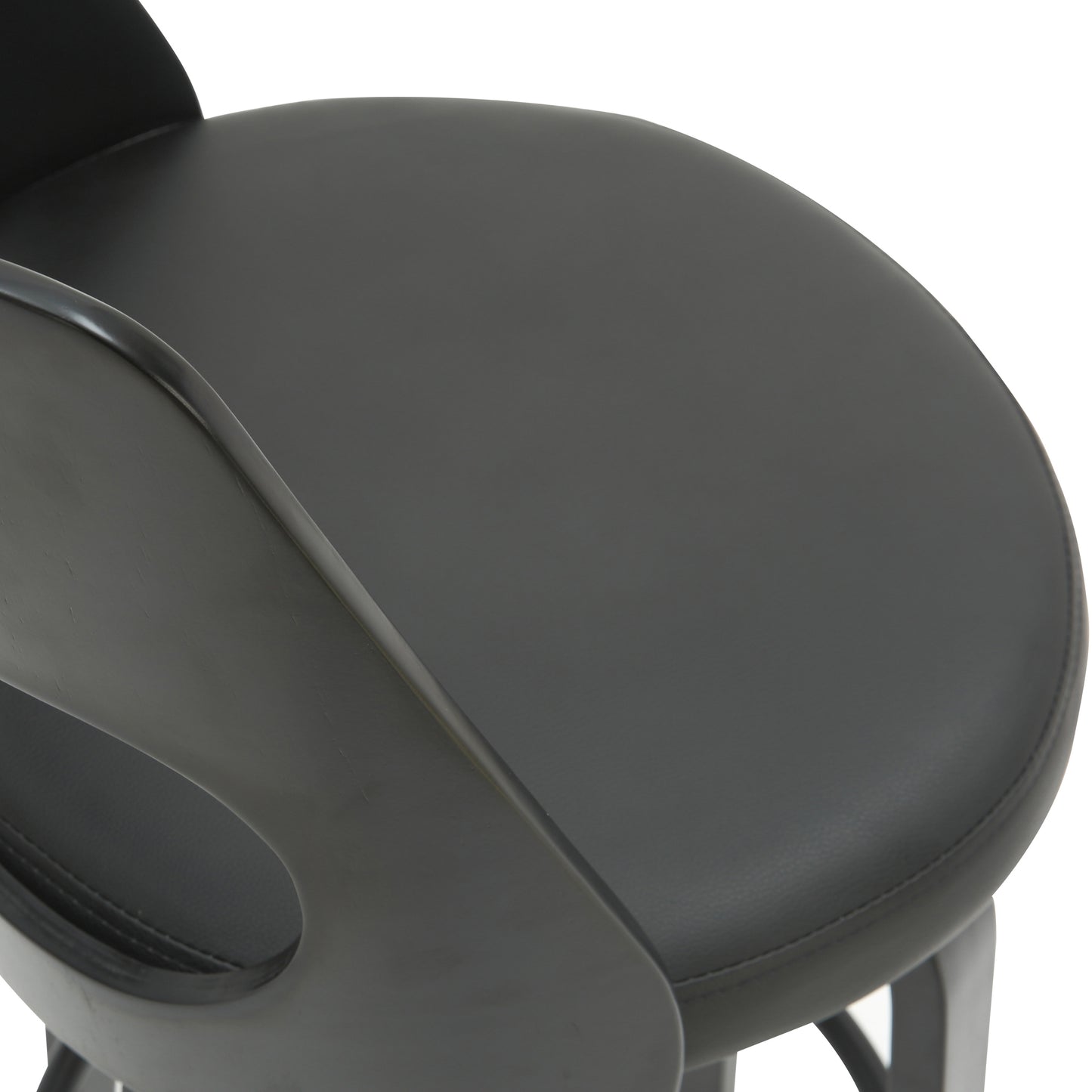Oslo Full Black Bar Stool in 72cm Heigh