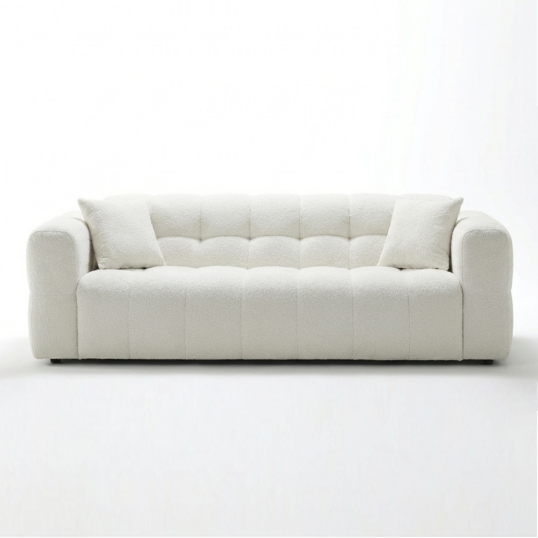 Travis 4 Seater Ivory Fabric Lounge
