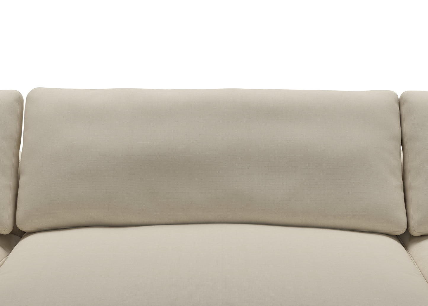 Veneto Feather White Fabric Modular Lounge