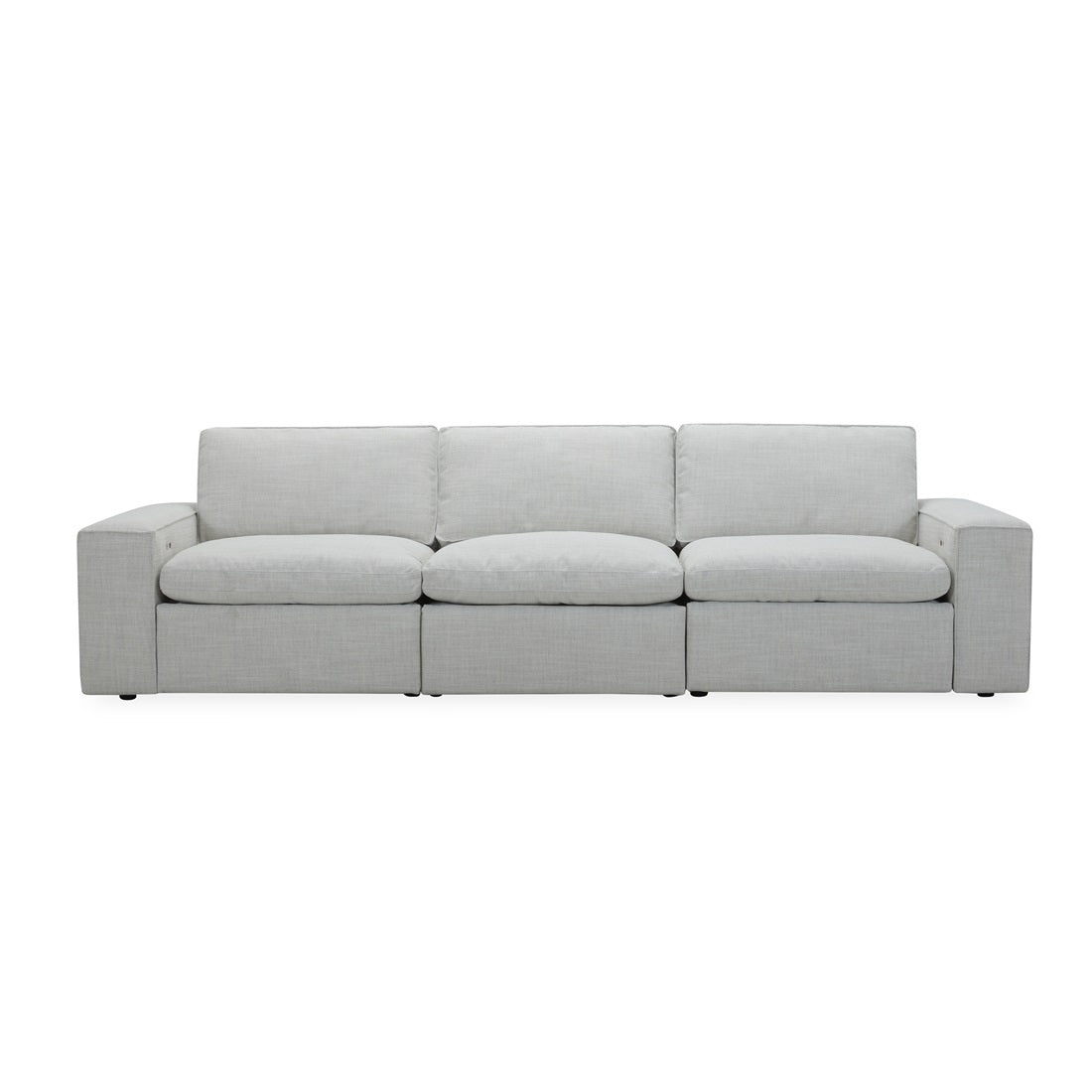Zeppelin 3 Seater Feather Triple Fabric Recliner