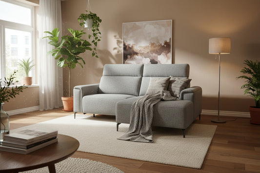 Gemma Modular Fabric Chaise with Electrical Recliner