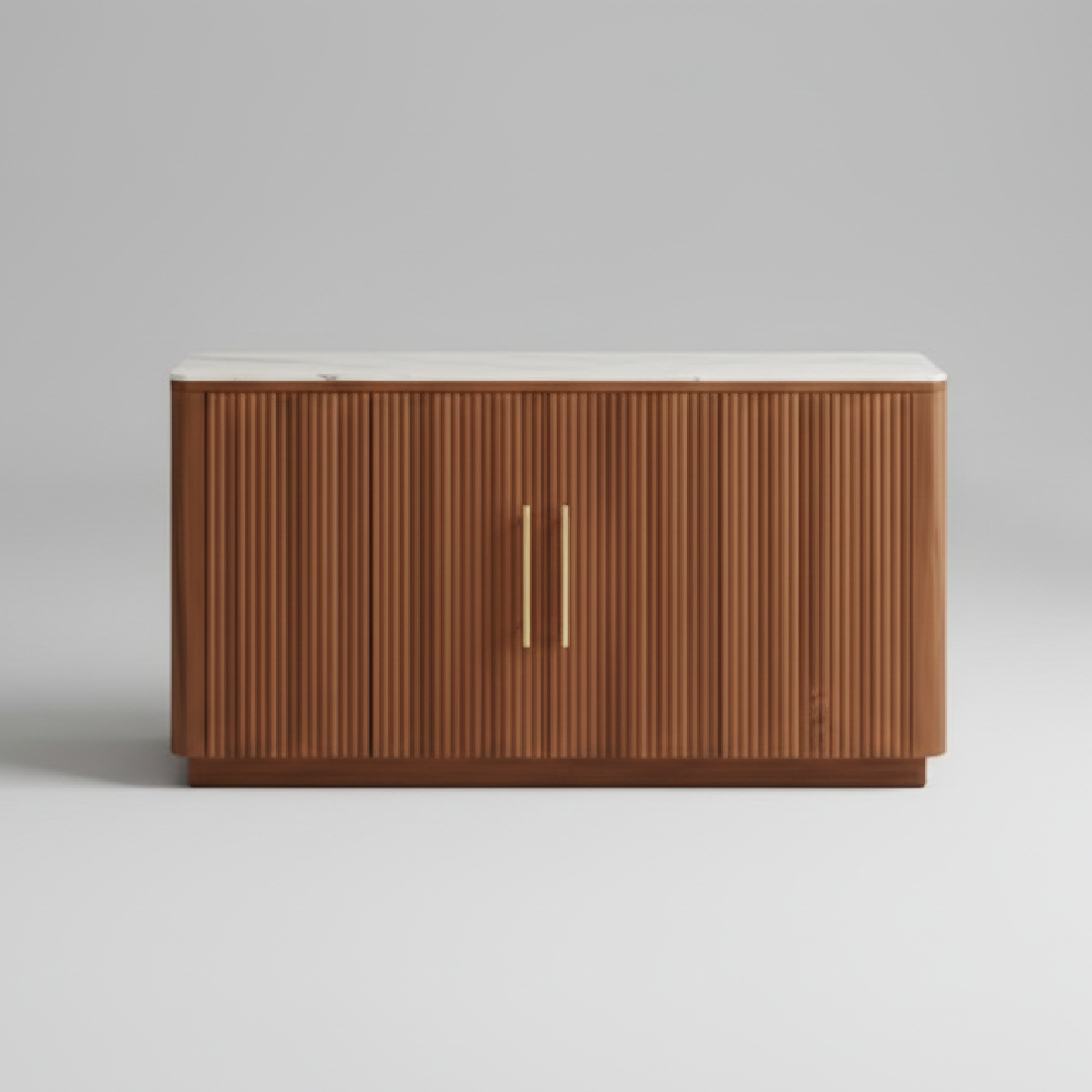 Aspen Walnut Timber Base and Stone Top Buffet