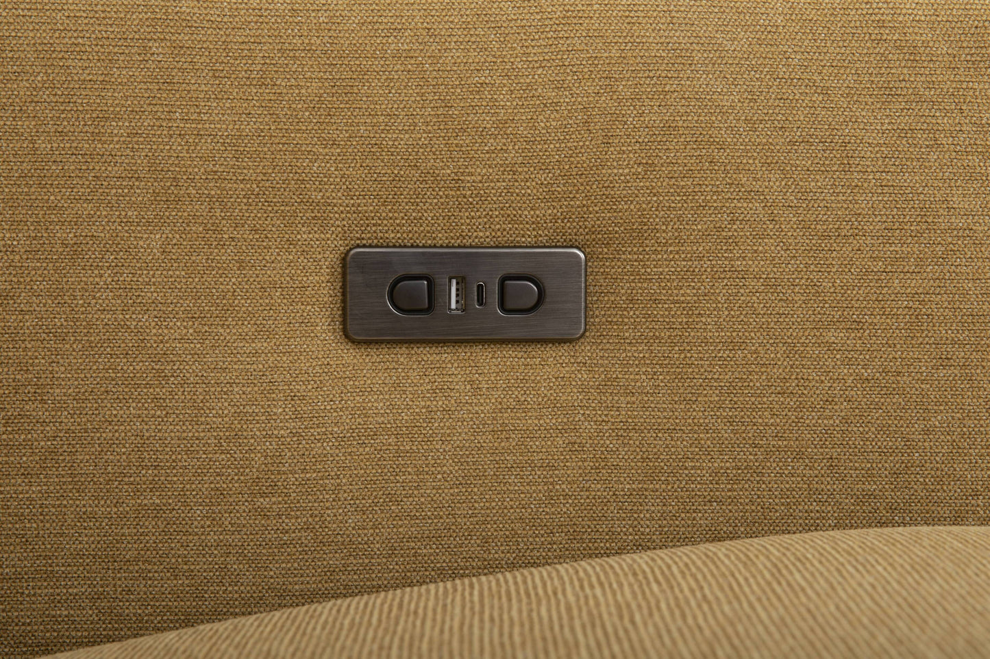 Lenny Modular Fabric Chaise with Electrical Recliner