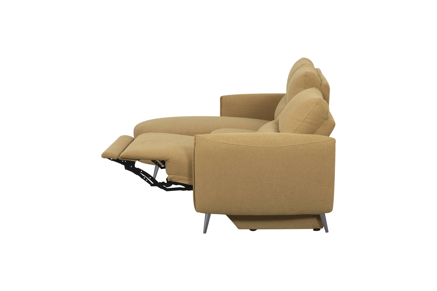 Lenny Modular Fabric Chaise with Electrical Recliner