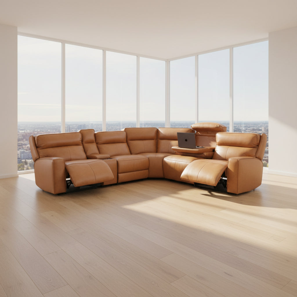 Pardise Electric Leather Corner Modular