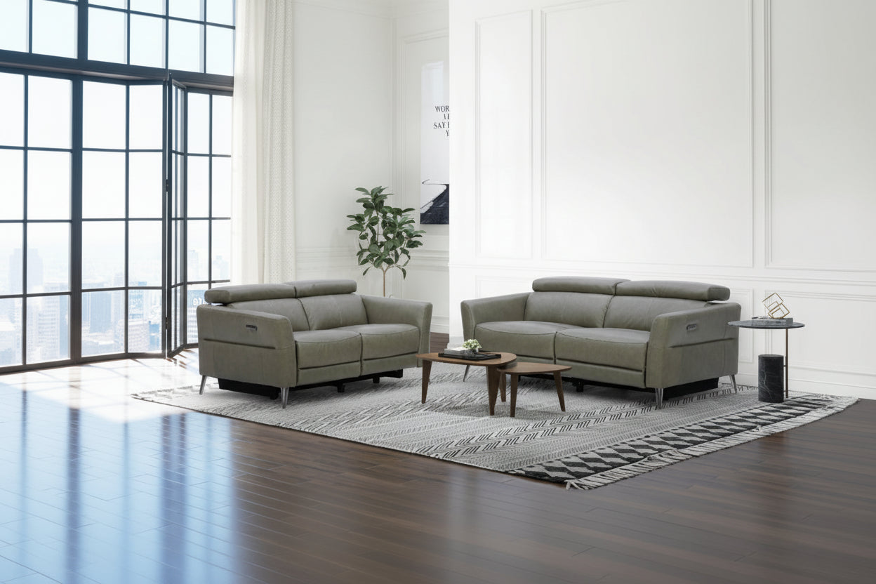 Jade Leather Electric Recliner