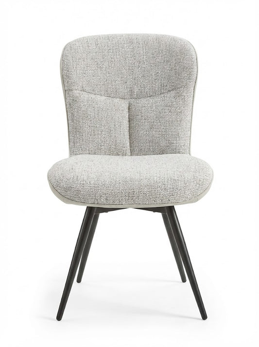 Bertini Grey Fabric Dining Chair