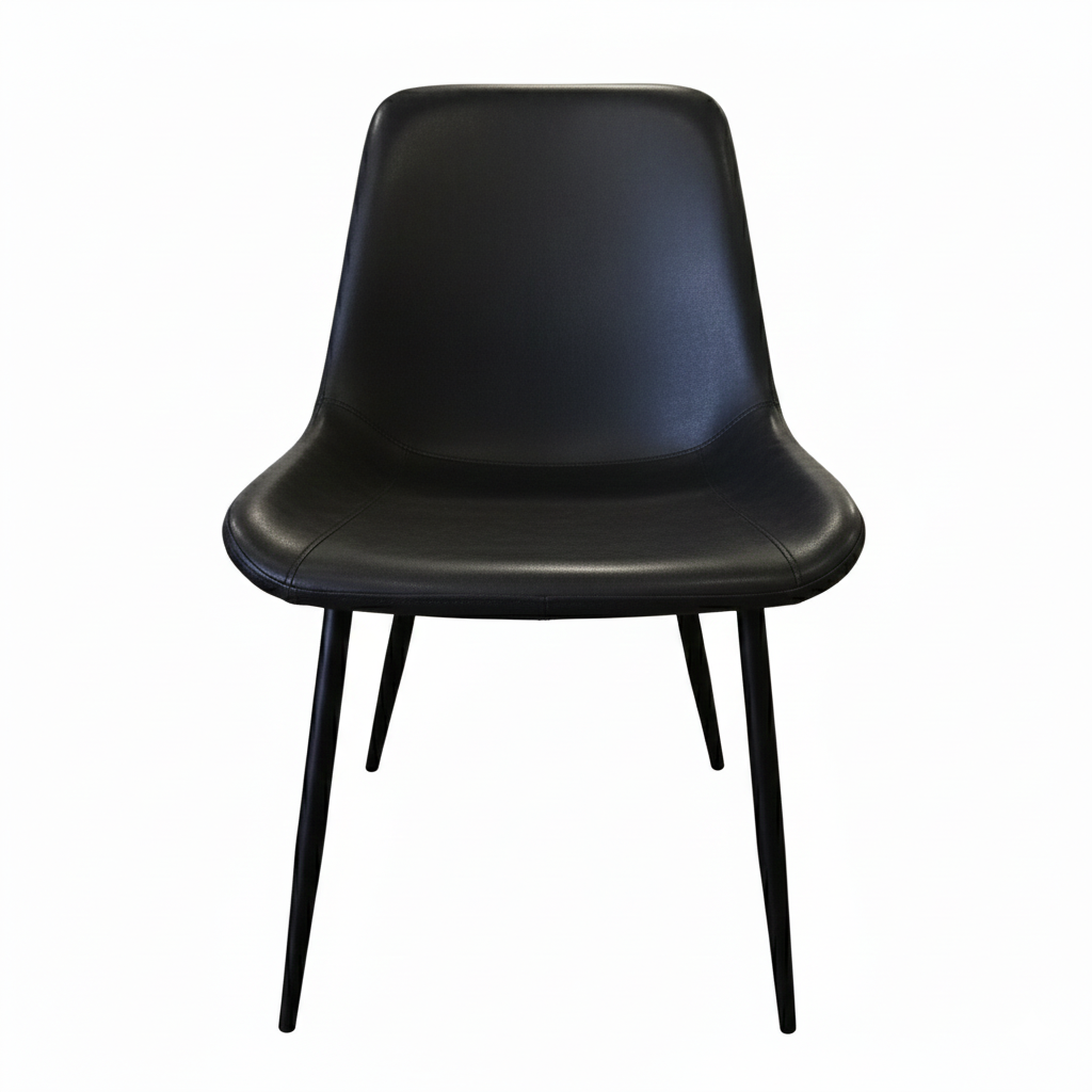 Bevan Black PU Dining Chair