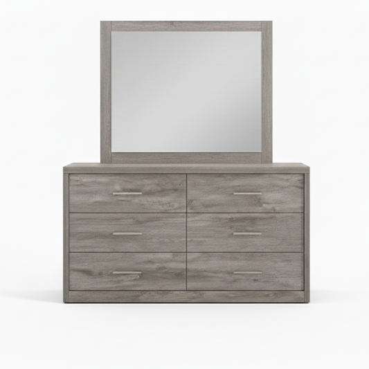 Victoria Washed Oak Dresser and Mirror