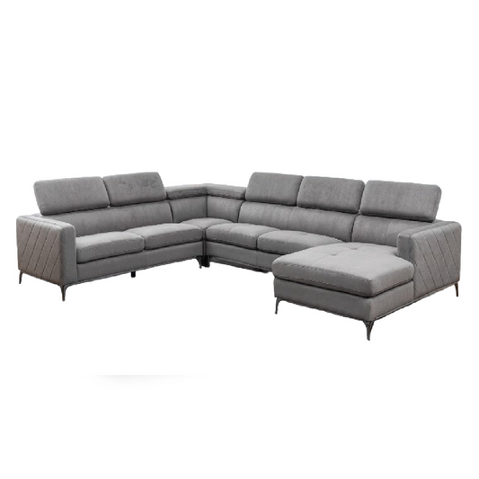 Houston Corner Chaise Beige Fabric Lounge