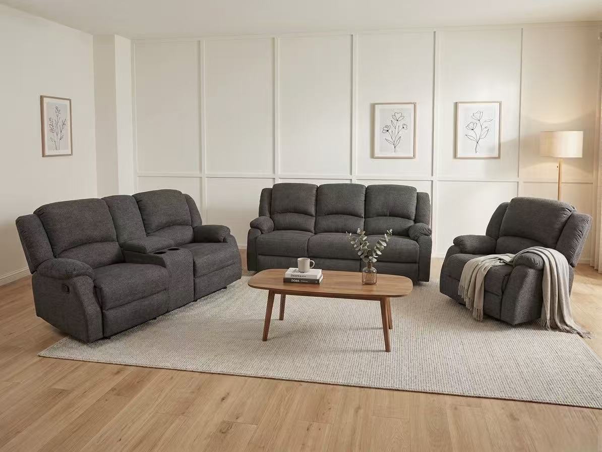 William Fabric Manual Recliner