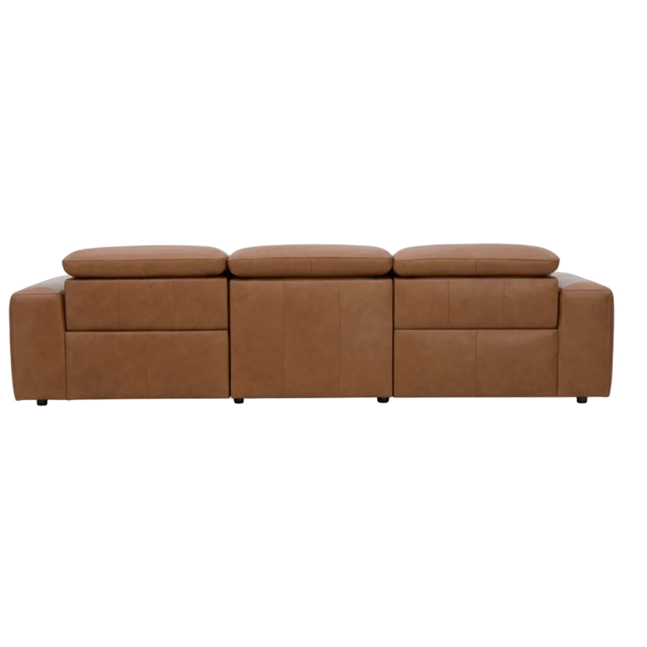 Elio 3 Seater Feather with Dual Leather Recliner