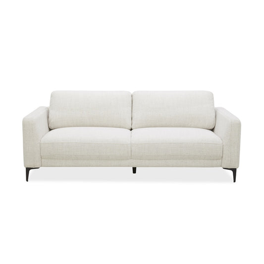 Turin 3 Seater Fabric Sofa in Light Grey Color