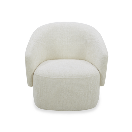 Kyser Cream Swivel Occasional Fabric Chair
