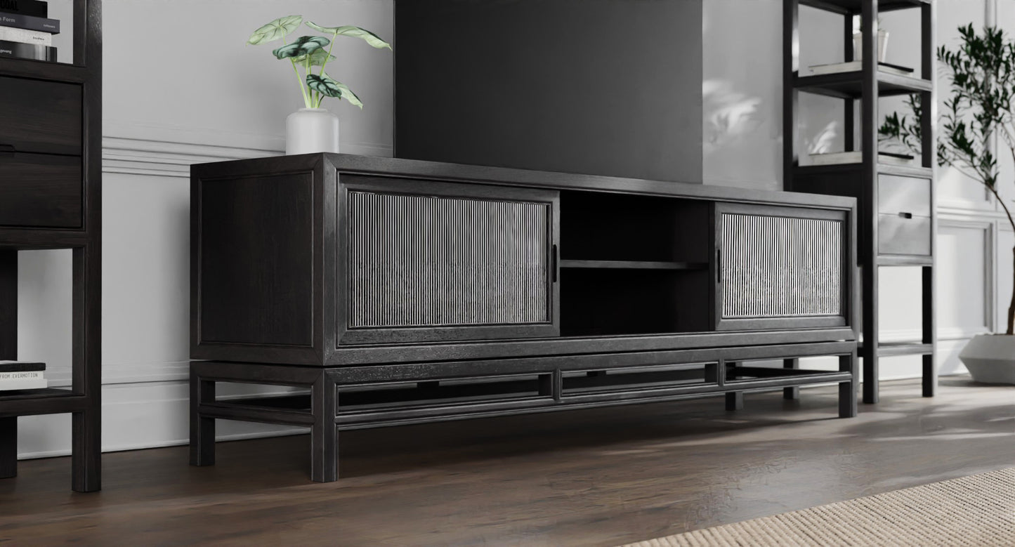 Hei Black TV Unit