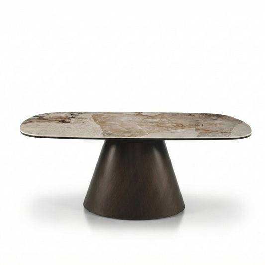 Lokki Bronze and Stone Coffee Table