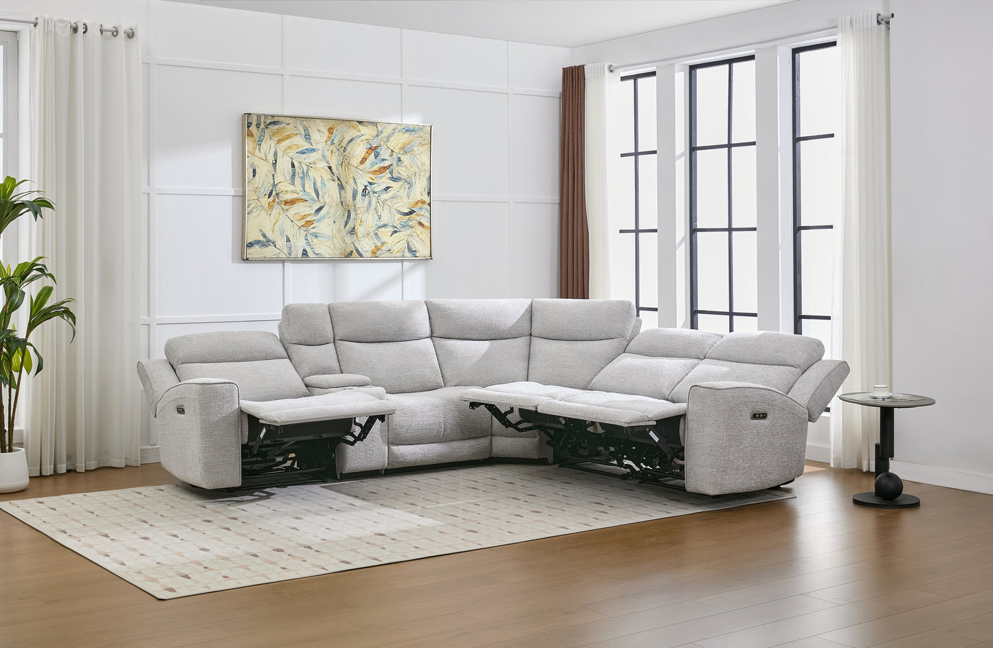 Olsen Fabric Corner Recliner Lounge