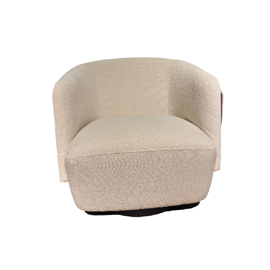 Malibu Beige Fabric Swivel Occasional Chair