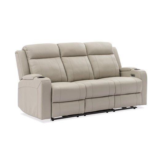 Naples 3 Seater Electric Leather Recliner