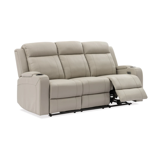 Naples 3 Seater Electric Leather Recliner
