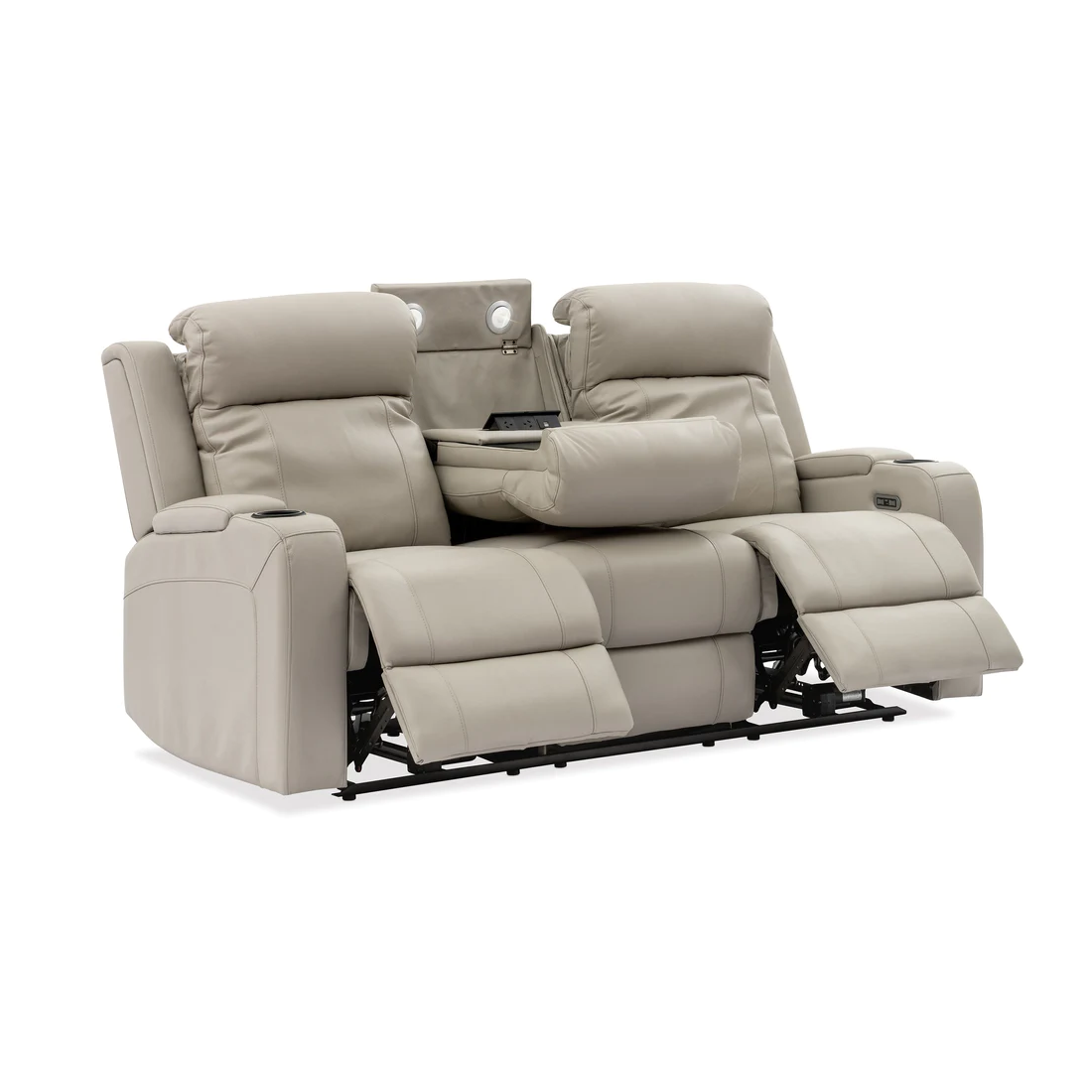 Naples 3 Seater Electric Leather Recliner