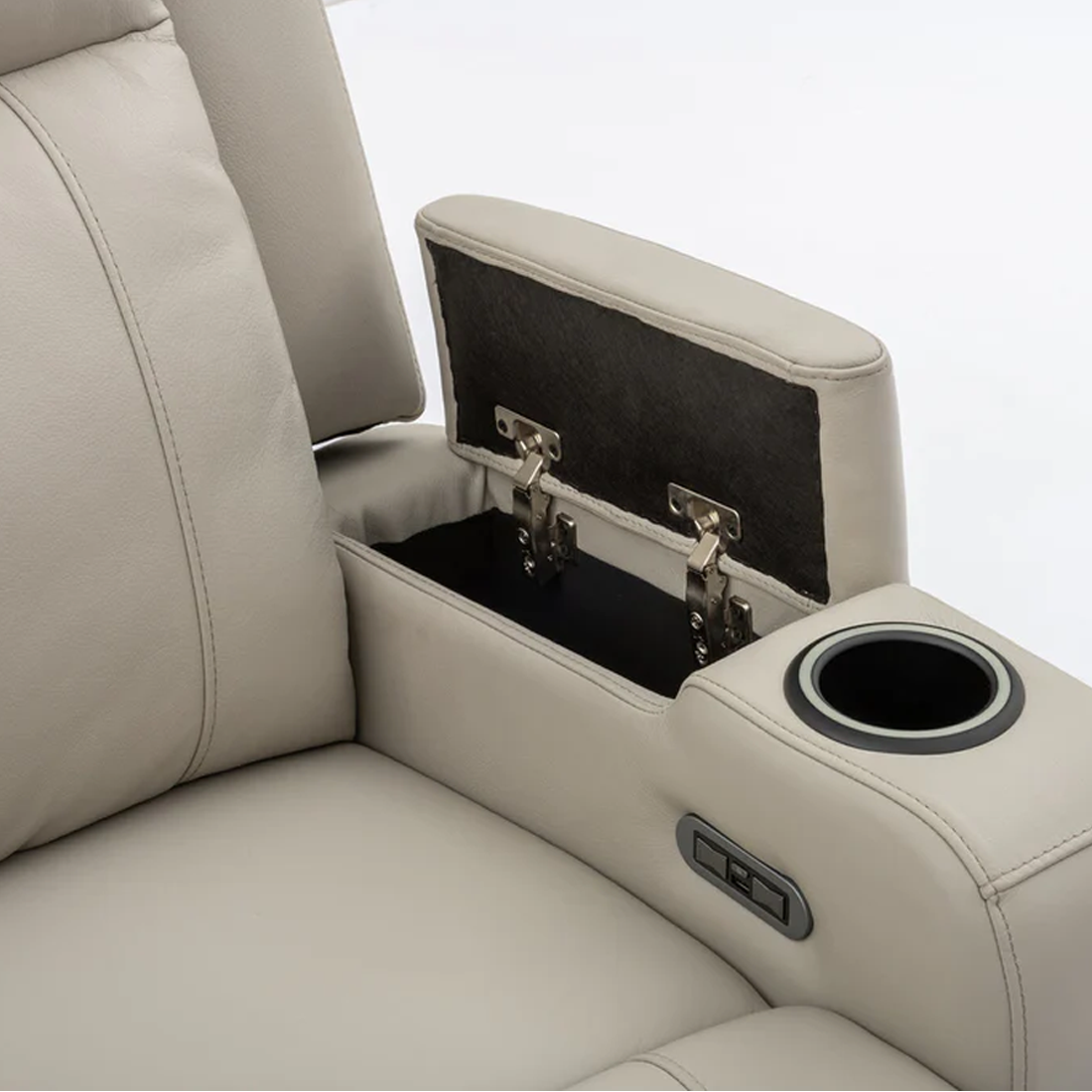 Naples 3 Seater Electric Leather Recliner