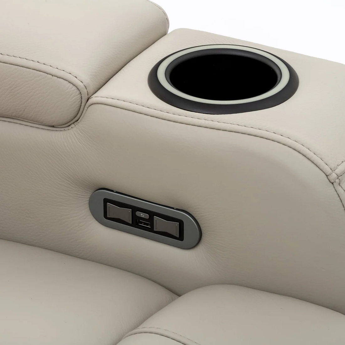 Naples 3 Seater Electric Leather Recliner