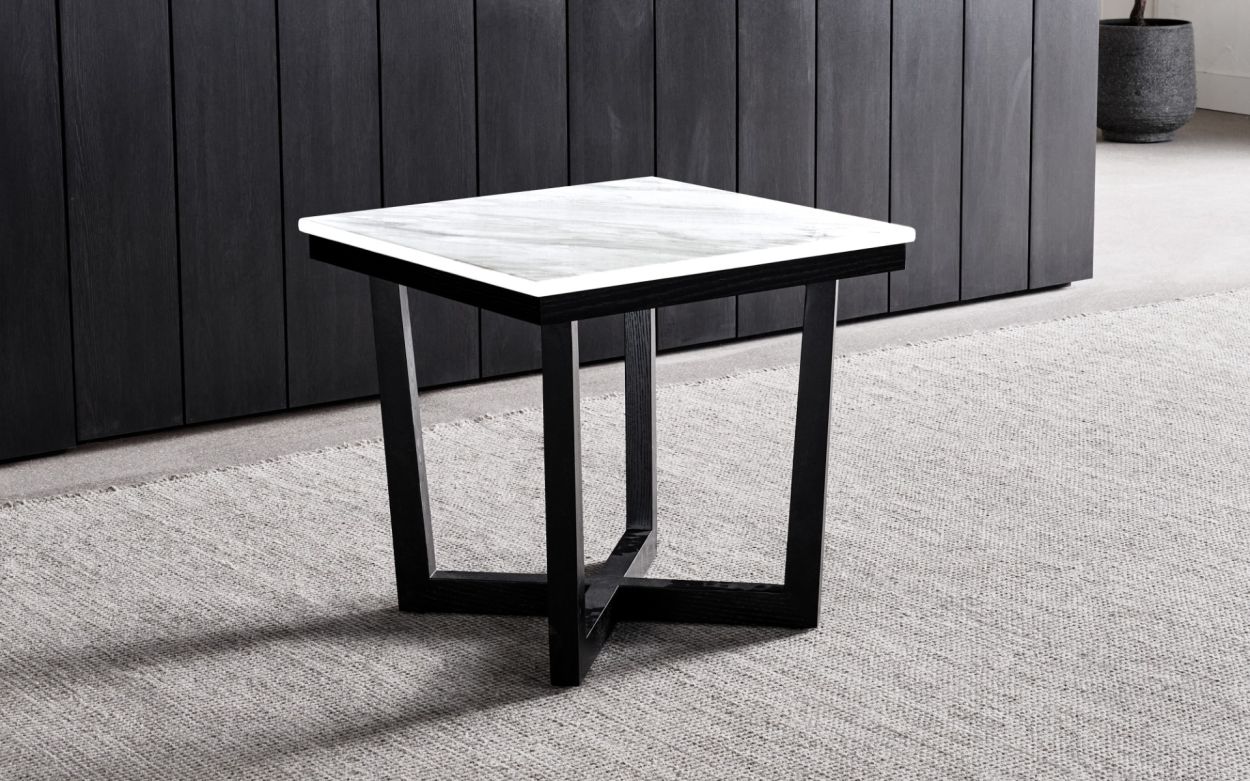 Nepal Stone Top Lamp Table