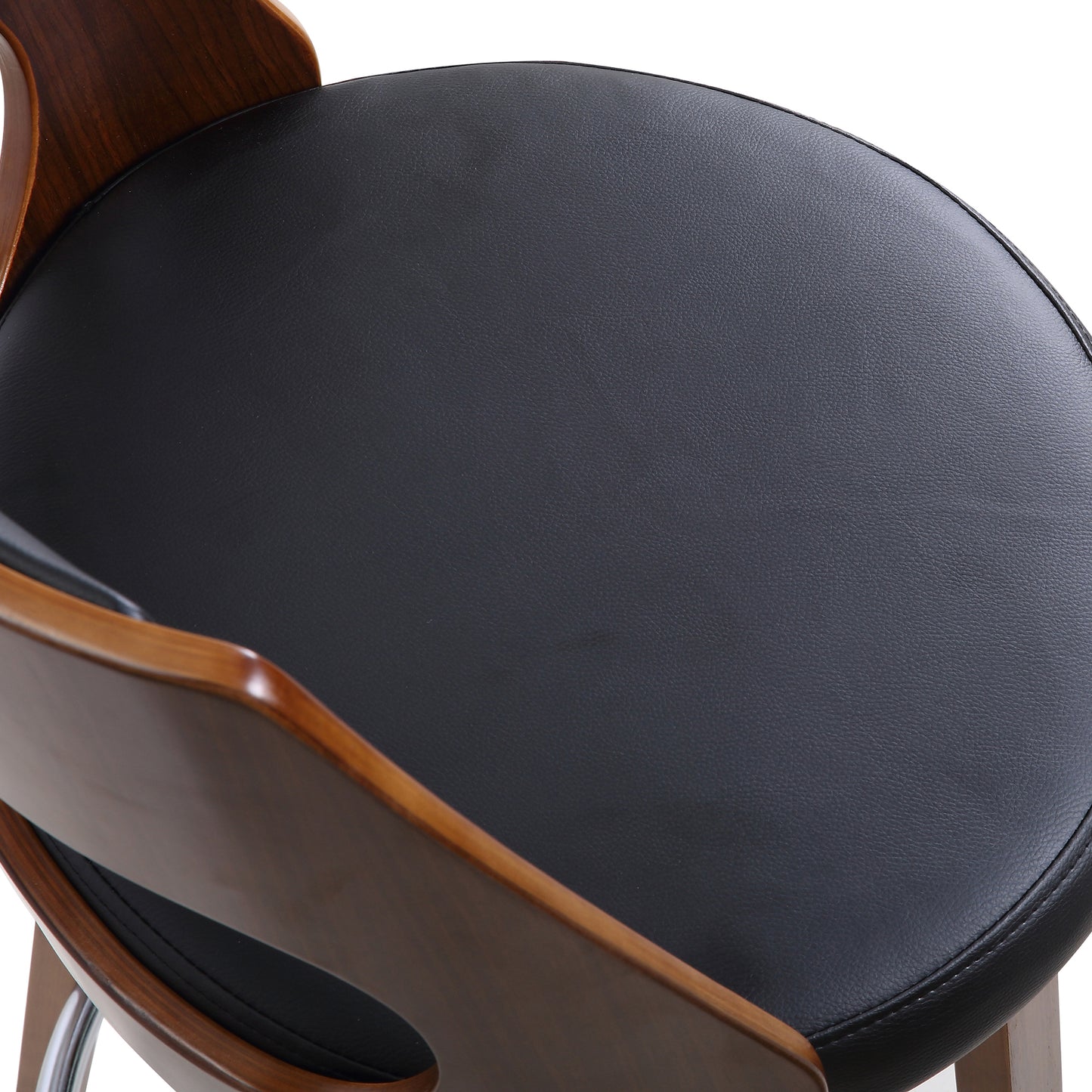 Oslo Walnut and Black Bar Stool 65cm