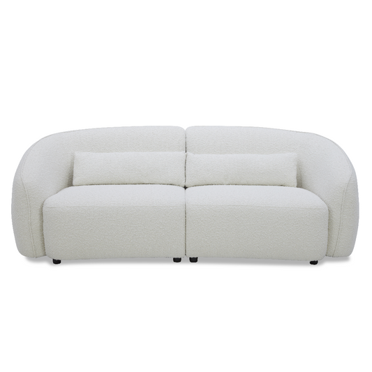 Portree 3 Seater Cream Fabric Sofa
