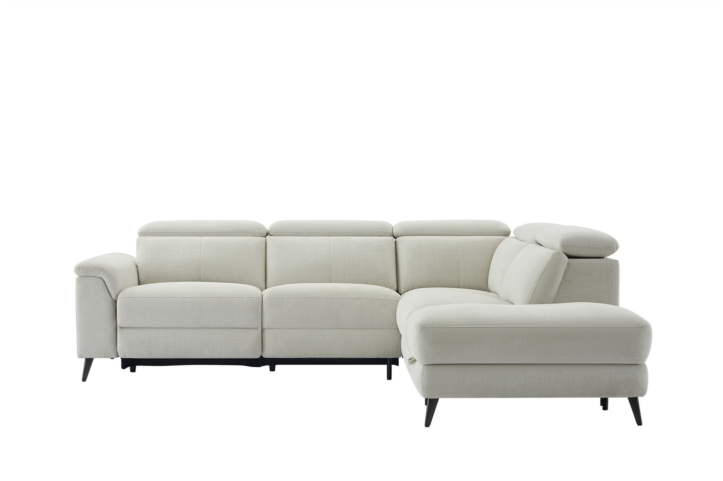 Ramsgate Fabric Recliner Chaise Lounge with Storage Ottoman