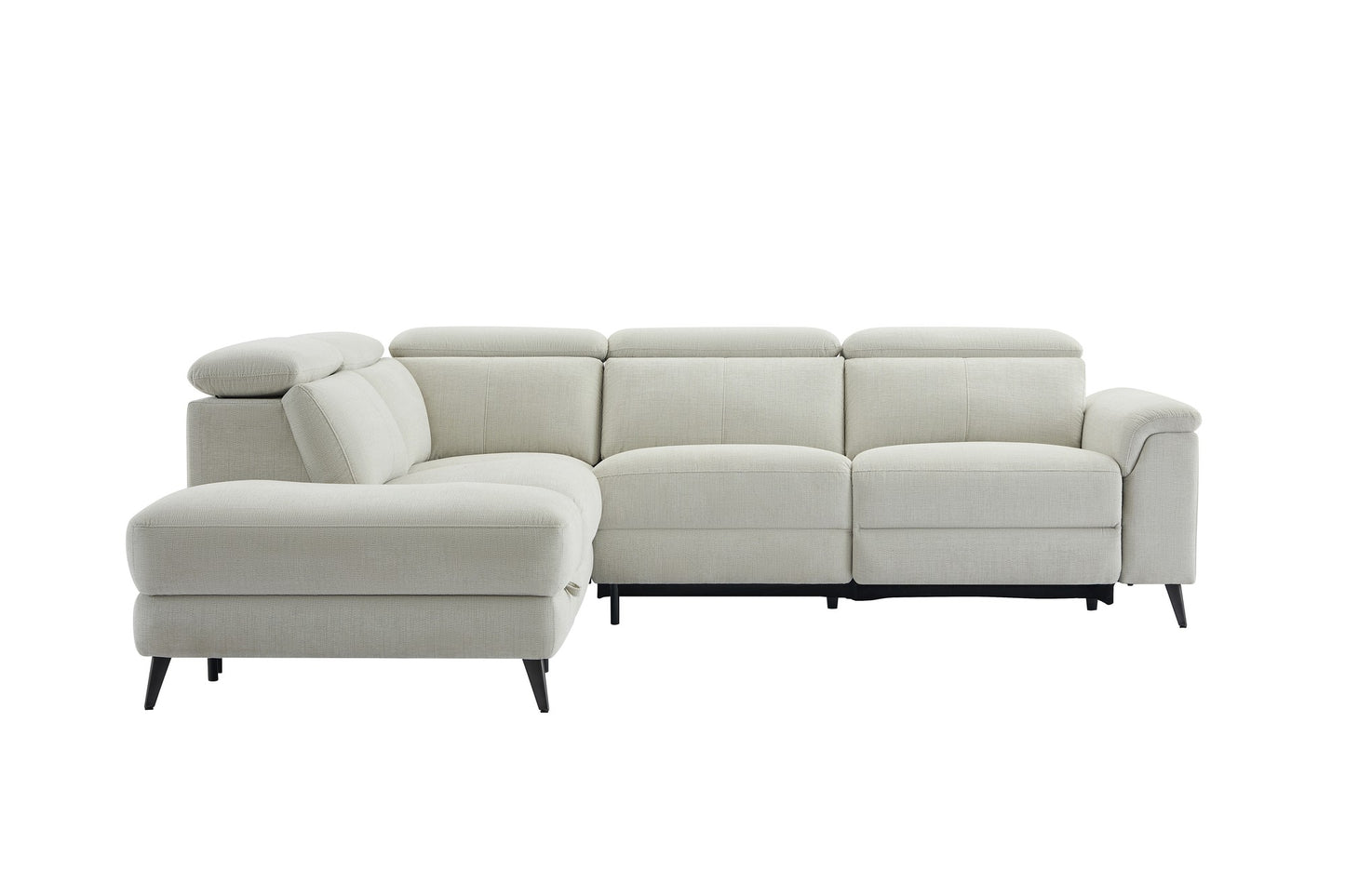 Ramsgate Fabric Recliner Chaise Lounge with Storage Ottoman
