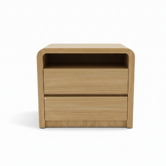 Trendy Oak Timber Bedside