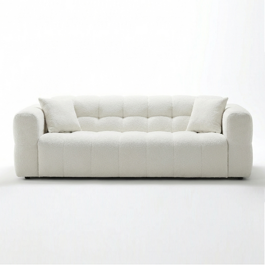 Travis 4 Seater Ivory Fabric Lounge
