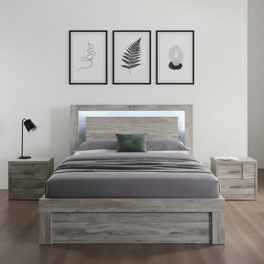 Victoria Washed Oak Lift Storage Bed