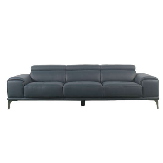 Violet 3 Seater Leather Lounge