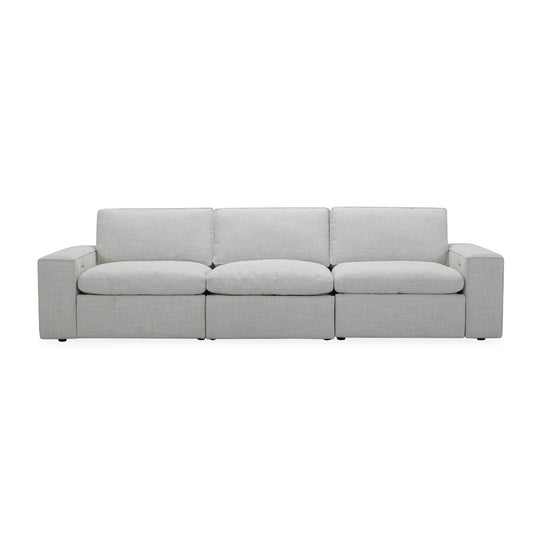 Zeppelin 3 Seater Feather Triple Fabric Recliner