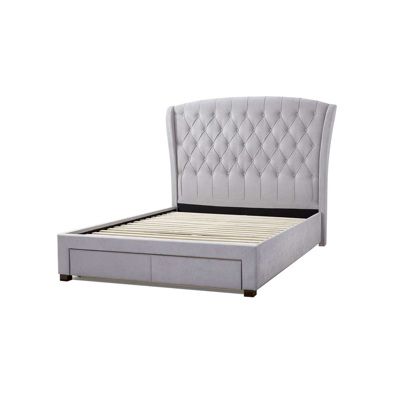 Aria Fabric Bed with 2 End Drawers – Supreme Furniture